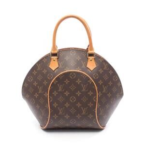 Louis Vuitton Ellipse Handbag Canvas Leather Monogram Brown
